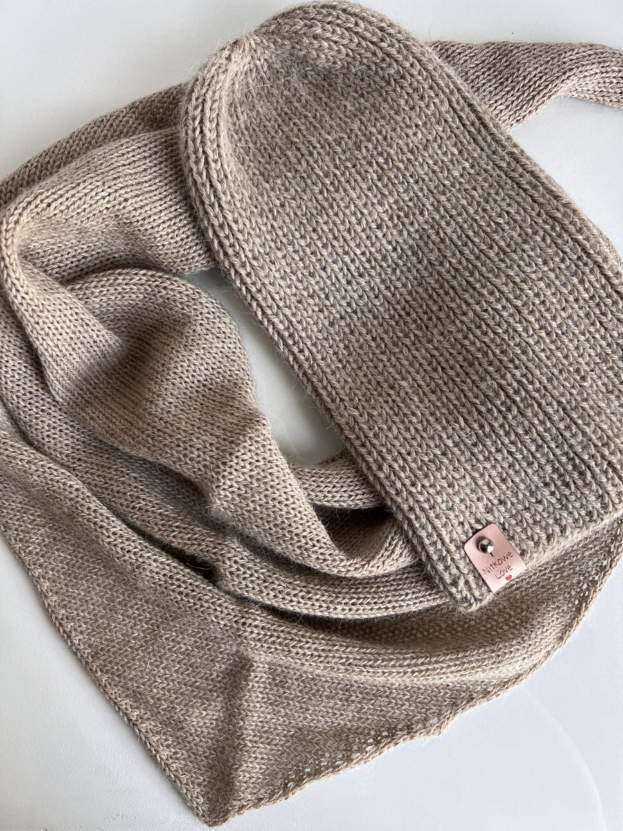 KIARA – czapka beanie z alpaki 100% 2020 Jasny Nugat damska zimowa