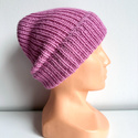 KIARA Turn-Up Alpaca Beanie 100% Alpaca 3720 Średni Róż