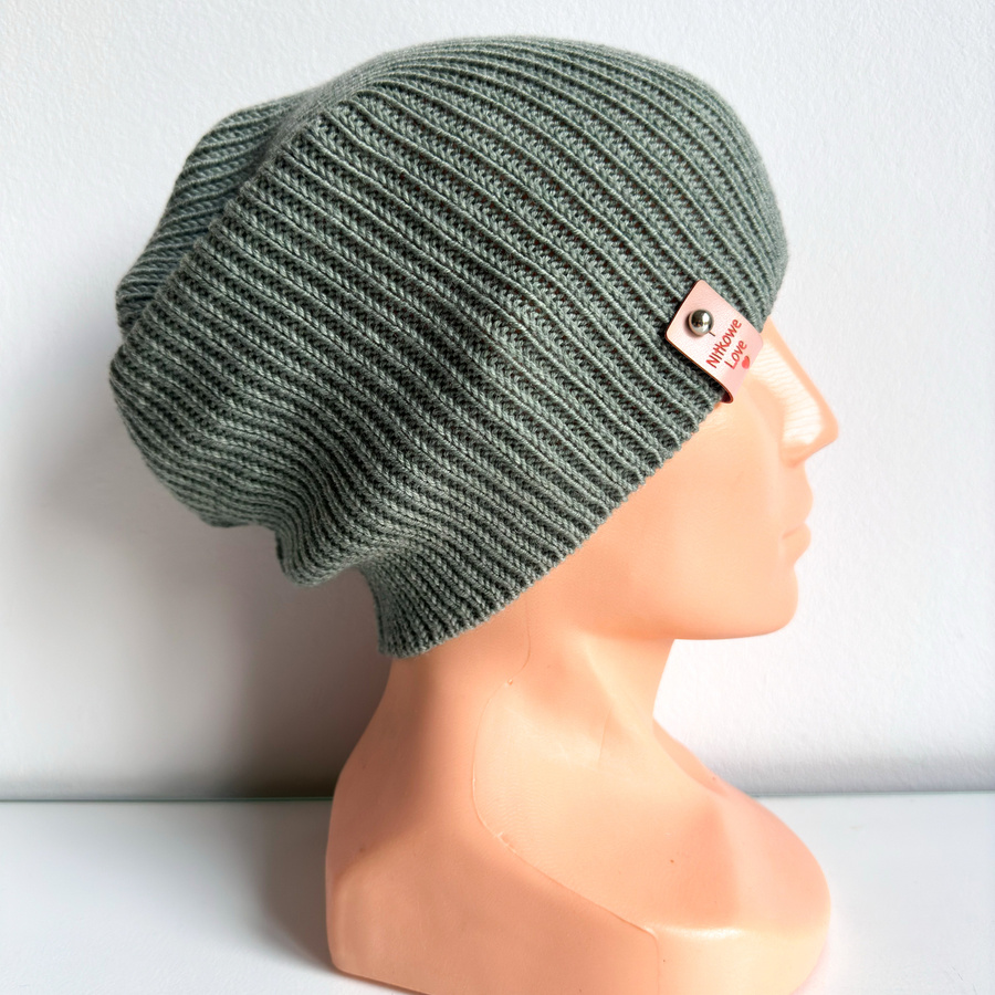 VARELLA – czapka z wełny merino beanie 100% Baby Merino 50 Zielona Szałwia, przejściowa, unisex