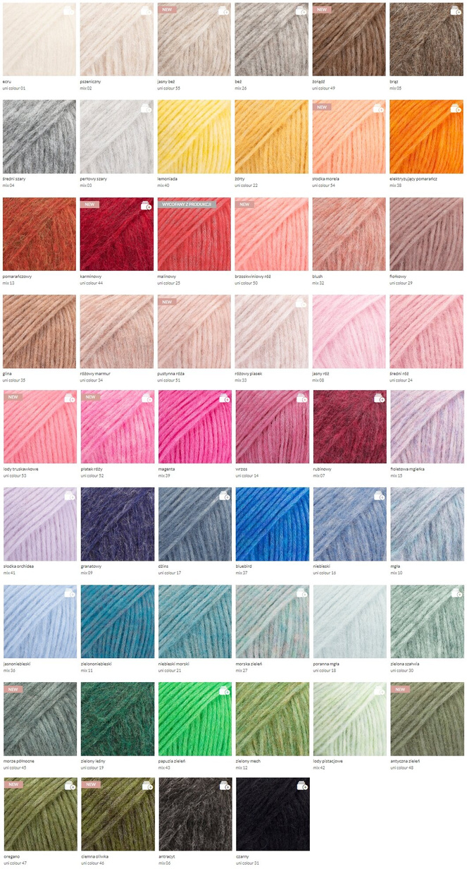 CHMURKA – czapka z alpaki ręcznie robiona wywijana 17 dżins