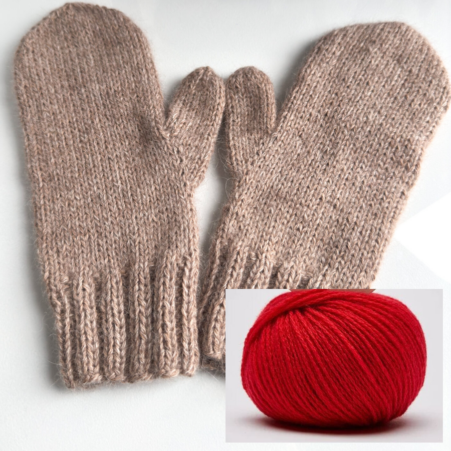 Wełniane Rękawiczki Kaszmir i Alpaka 564 Gerbera