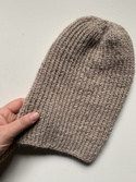 KIARA – czapka beanie z alpaki 100% 2020 Jasny Nugat damska zimowa