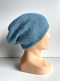 CHMURKA Beanie-Mütze aus Alpaka 21 Meeresblau