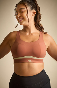 Bezfiszbinowy biustonosz sportowy Panache Sport FREEDOM 7344 Non Wired Sports Bra Sienna Rose