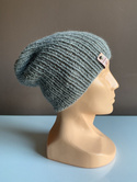 KIARA Beanie-Mütze aus 100% Alpaka 501 Hellgrau Damen
