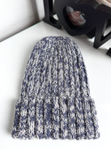 LAURIN Turn-Up Alpaca Beanie 4305/100 Ciemny Indygo