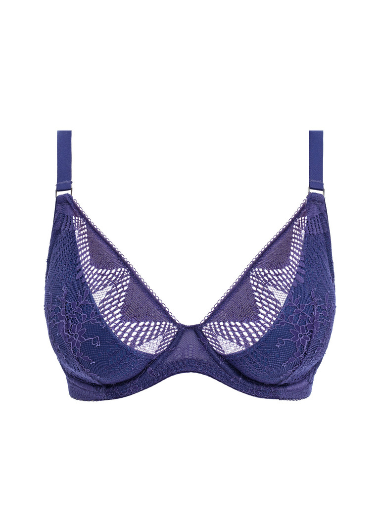 Biustonosz Wacoal SENSU LACE WE601202DAU Uw Plunge Bra Dark Azure