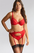 Biustonosz Panache HEIDI 11306 High Apex Plunge Bra Ruby Red