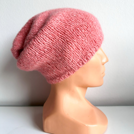 CHMURKA Handmade Alpaca Beanie 50 Peach Pink