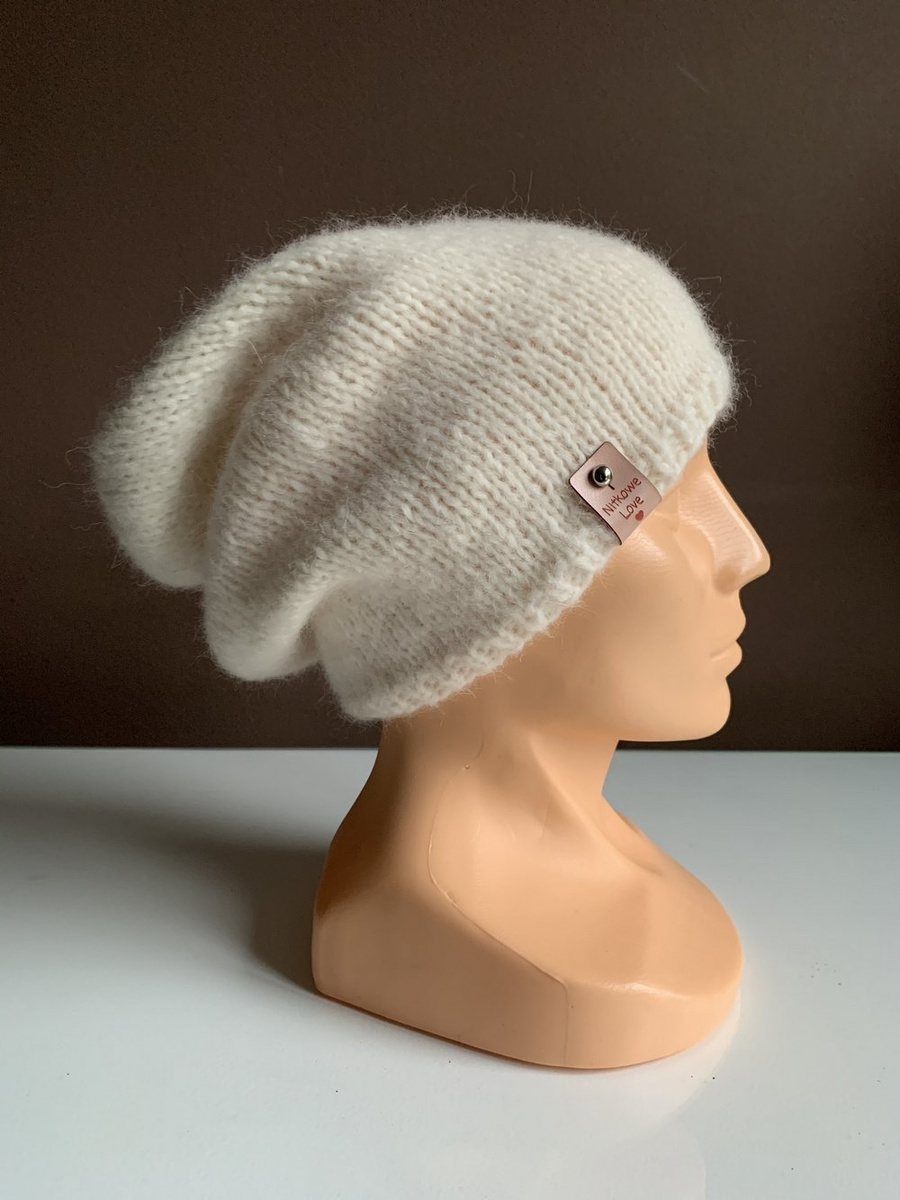 CHMURKA Alpaca Beanie 01 Ecru