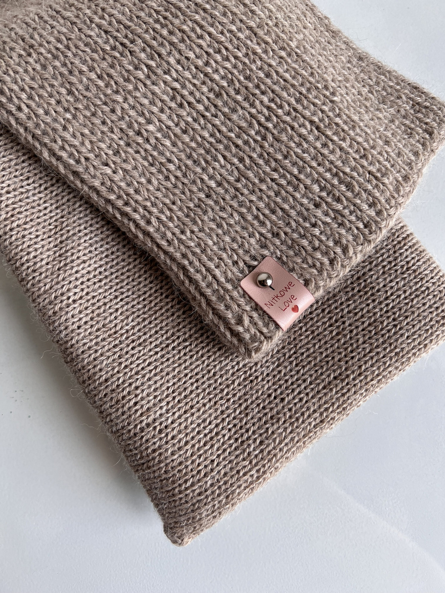 KIARA Beanie-Mütze aus 100% Alpaka 2020 Jasny Nugat