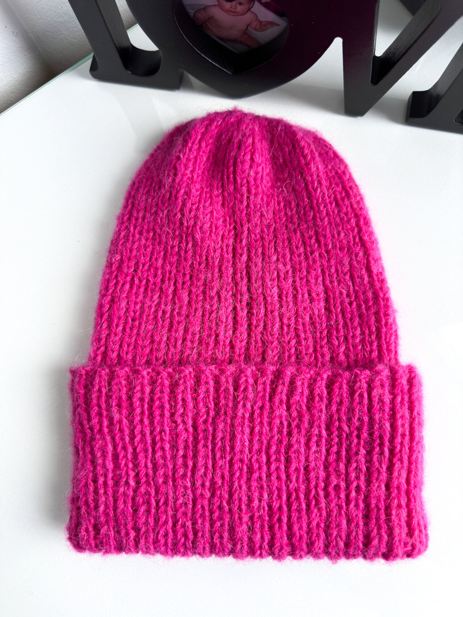 MORGANA – czapka damska z merynosa, alpaki i jedwabiu 08/18 Fuksja