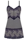 Koszulka nocna Wacoal EMBRACE LACE WA814191003 Chemise Black/night Sky