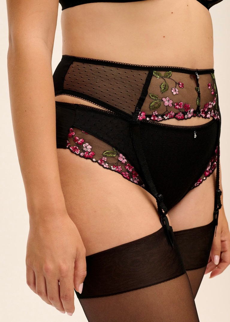 Pas do pończoch Fantasie ELIYSE FL104291BLK Suspender Black