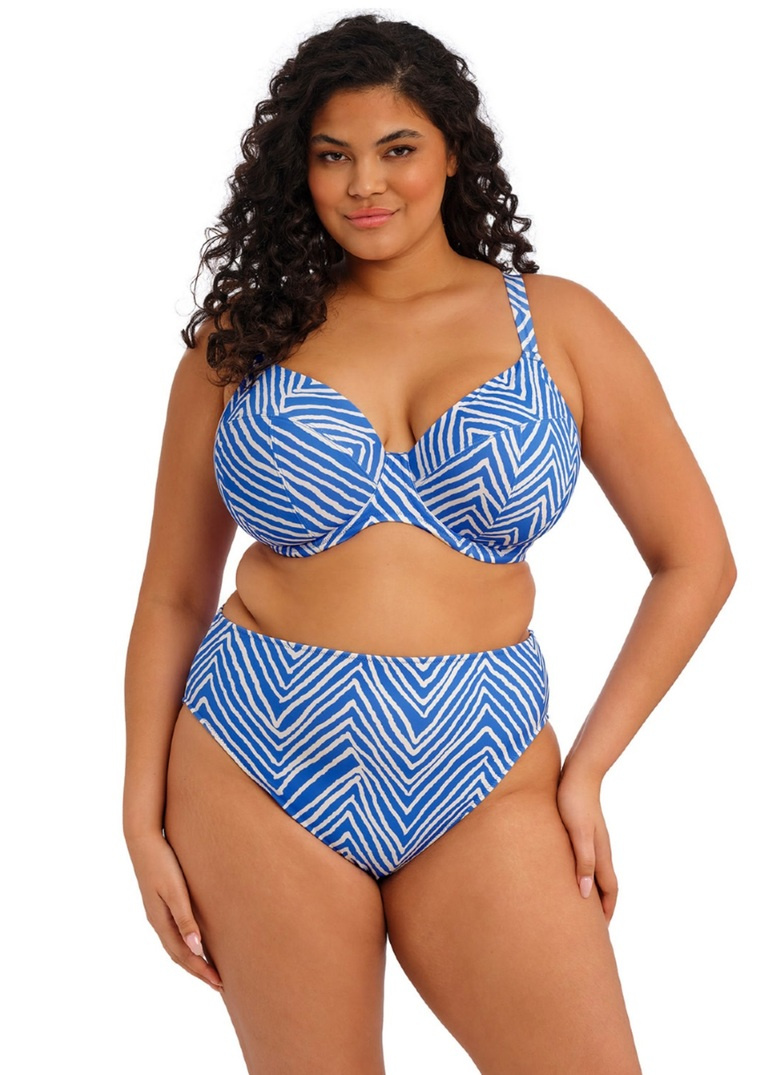 Biustonosz kąpielowy Elomi FIJI FALLS ES802602OCN Uw Plunge Bikini Top Ocean