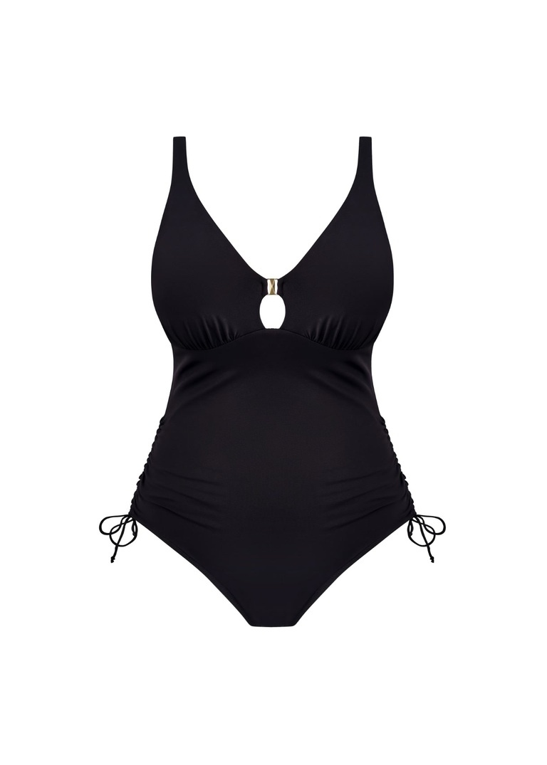 Bezfiszbinowy strój kąpielowy Fantasie MERISSA FS505144BLK Non Wired Plunge Swimsuit Black
