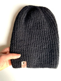 KIARA Handmade Alpaca Beanie 100% 8903 Black