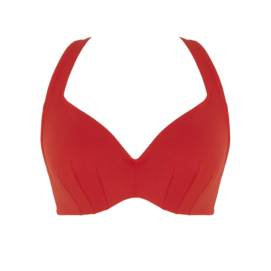 Biustonosz kąpielowy Panache Swim AURORA Jennifer SW2024 Jennifer Plunge Bikini Top Aurora Red