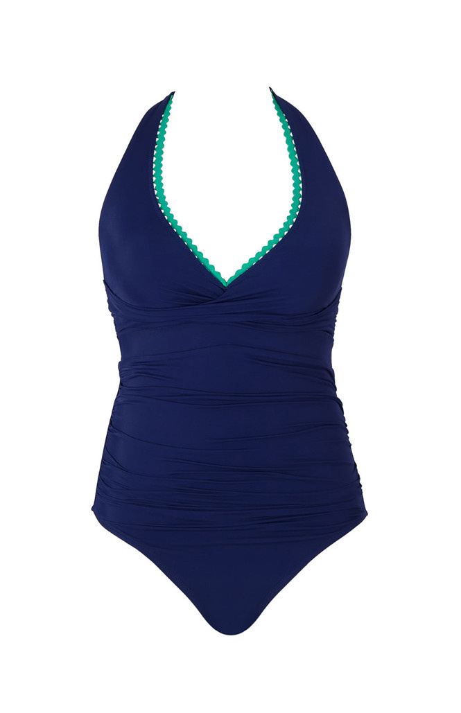 Strój kąpielowy jednoczęściowy Panache Swim RIC RAC SW1950 Faye Halter Neck Swimsuit Navy