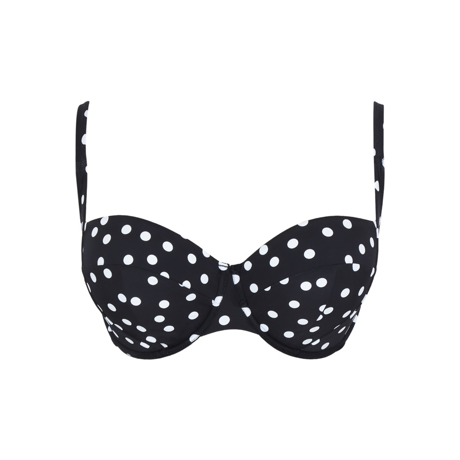 Biustonosz kąpielowy Panache Swim POLKA DOT SW2062 FLORENCE Balcony Bikini Top Polka Dot Print