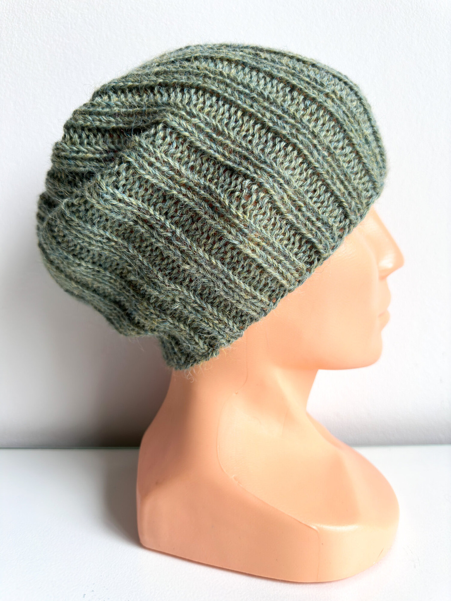 Czapka zimowa LAURIN 100% Alpaka 7323 Morska Mgła