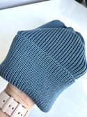 Beanie czapka z wełny merino VARELLA 100% Baby Merino 42 Petrol