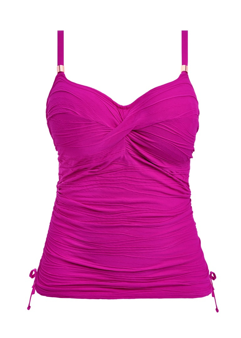 Koszulka kąpielowa Fantasie Swim BEACH WAVES FS502254BRF Uw Twist Front Tankini Top Bright Fuchsia