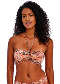 KOMPLET - Strój kąpielowy Freya Swim DESERT CAT Sunset AS205910SUT Uw Bandeau Bikini Top (34D) + majtki wiązane