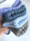HELLI – czapka beanie wywijana 100% baby merino 25 Lawenda zimowa unisex