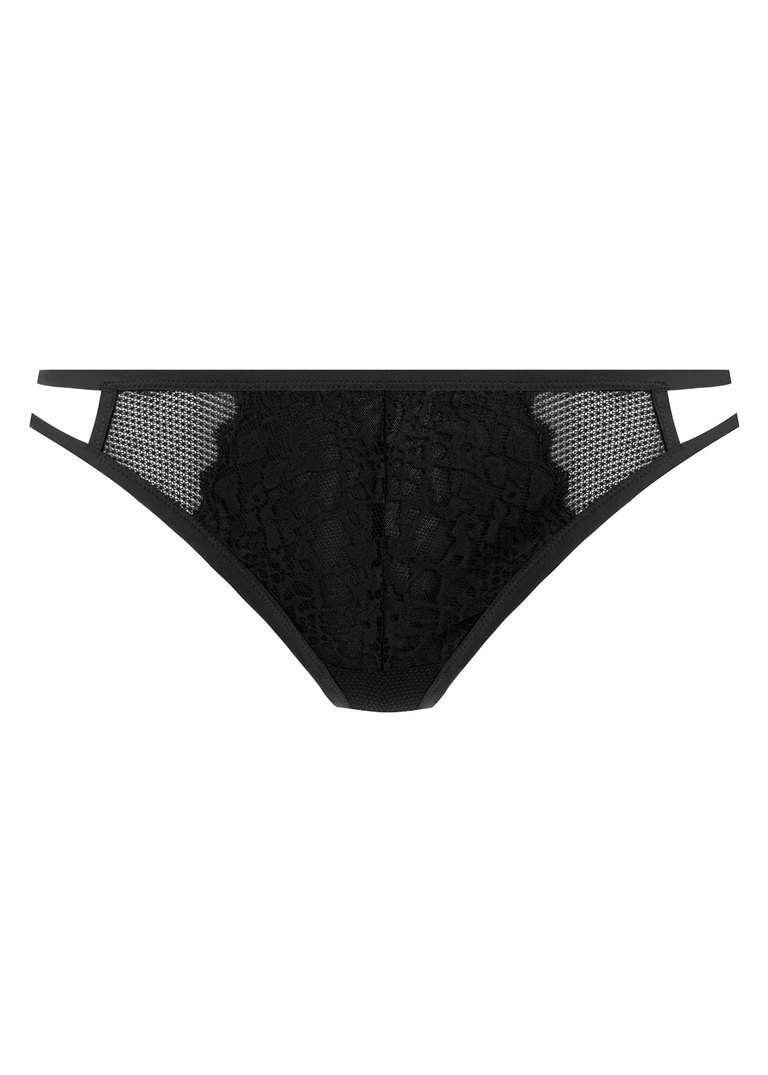 KOMPLET - Biustonosz Freya TEMPTRESS AA400102BLK Uw Plunge Bra Black (30D, 30FF, 32FF, 38FF) + brazyliany