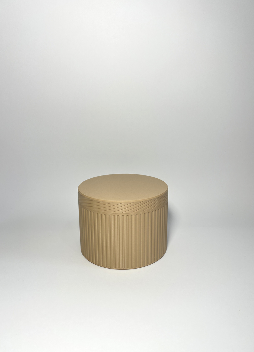 Okrągłe pudełko organizer na drobiazgi Kawa z mlekiem Mały