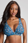 Biustonosz kąpielowy Panache Swim POSY SW1764C Kara Non Wired Plunge Bikini Top Posy Print
