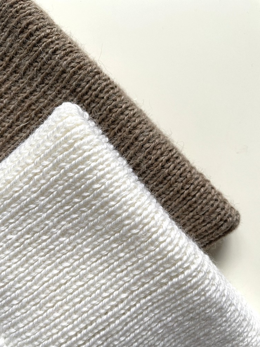 HELEN – czapka z alpaki damska 100% alpaka 101 biały zimowa wywijana