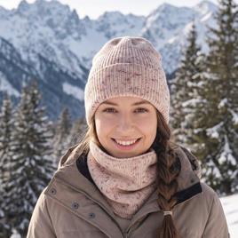 VARELLA Turn-Up Baby Merino Wool Beanie 104 Senny Pył