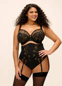 Pas do pończoch Elomi LYRIANA EL303791JET Suspender Jet