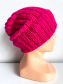 MARLA Turn-Up Cashmere Beanie 100% Cashmere 564 Gerbera
