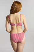 Figi kąpielowe Panache Swim GINGHAM SW1726D Classic Bikini Bottoms Red Gingham