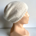 CHMURKA Beanie-Mütze aus Alpaka 01 Ecru