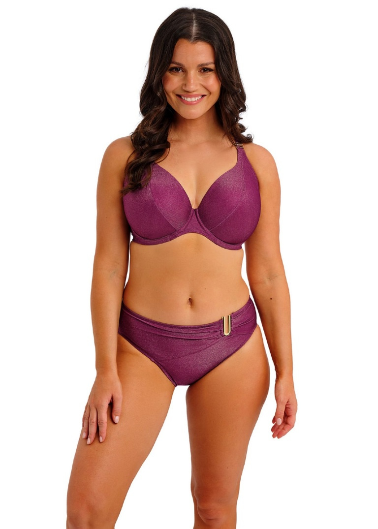 Figi kąpielowe Fantasie PAROS COAST FS506187BER Mid Rise Bikini Brief Berry Shimmer