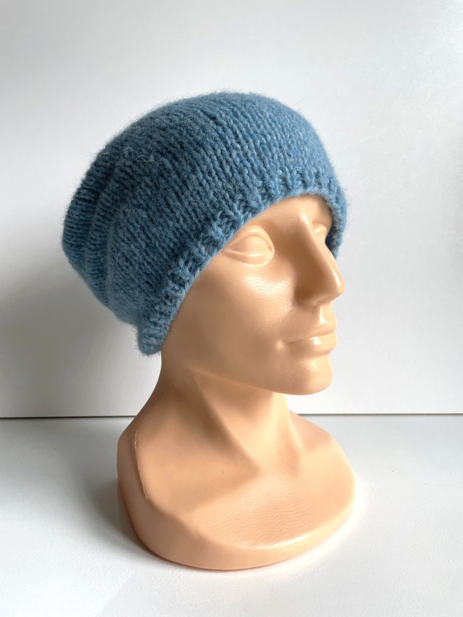 CHMURKA Alpaca Beanie 21 Niebieski Morski