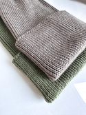 VARELLA – czapka merino beanie wywijana 57 szaro‑brązowy