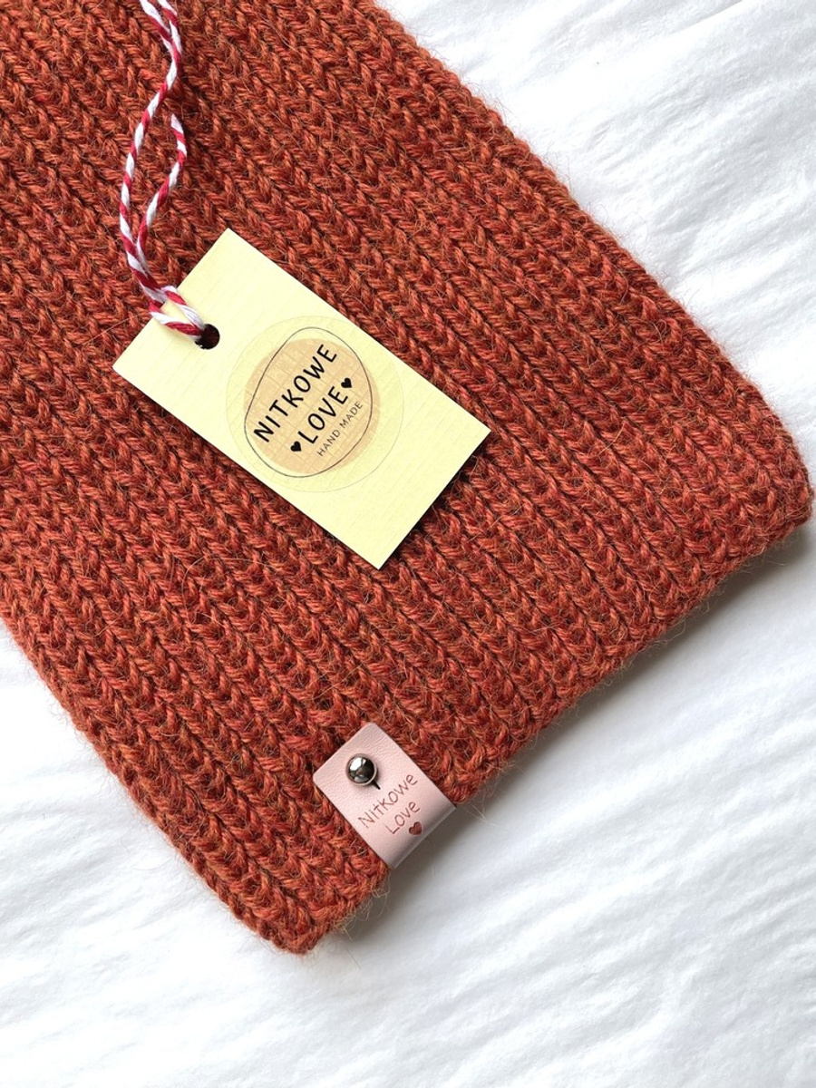 KIARA Women's Beanie 100% Alpaca 2925 Rdza