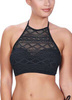 Uw Padded Hi-neck Crop Top