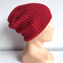 NANA – czapka beanie z wełny merino 100% Baby Merino 16 Czerwony
