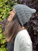 HELLI – czapka zimowa merino wywijana 100% Baby Merino 20 Ciemny szary
