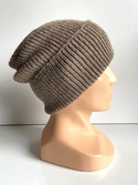 Wełniana czapka wywijana HELEN 100% Alpaka 618 Nugat
