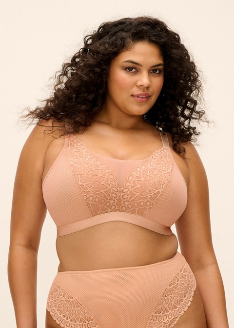Biustonosz bezfiszbinowy Elomi TIERNIE EL303317SAH Non Wired Bralette Sahara