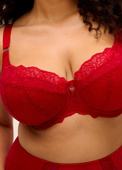 Biustonosz Elomi BRIANNA EL8081HAD Uw Padded Half Cup Bra Haute Red