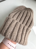 MARLA Turn-Up Beanie 100% Cashmere 670 Pois