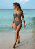 KOMPLET - Strój kąpielowy dwuczęściowy Freya Swim CHECK IN Monochrome - wybierz fason i rozmiar (28G, 28GG, 30D, 32H, 34F, 34J, 36G)